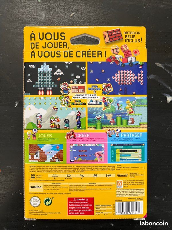 Super Mario Maker – Wii U – Version Japonaise – Complet – Très Bon état – NTSC-J