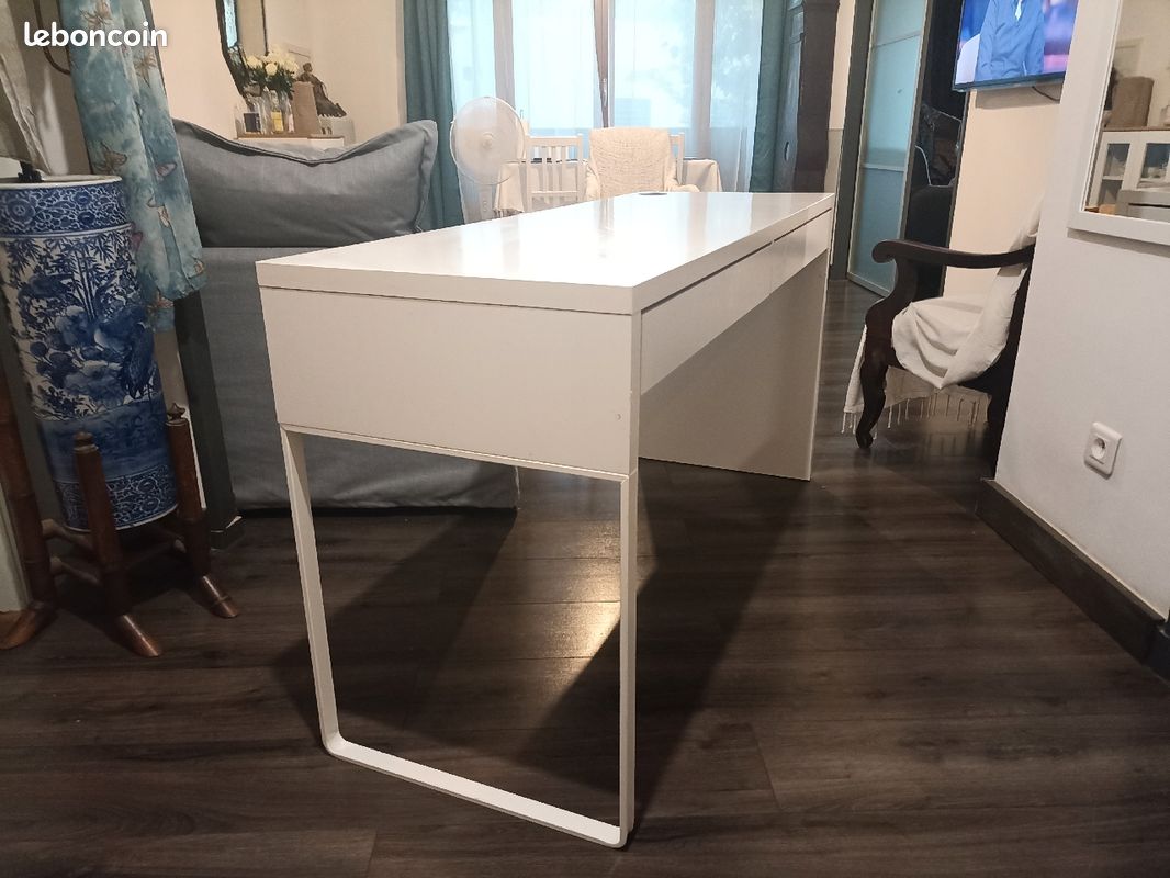 Bureau Ikea blanc Micke 142x50 cm (image 2)