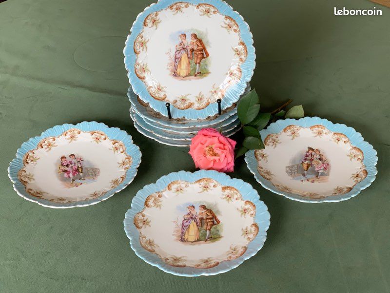 Lot de 4 petites assiettes Lutucru Oxford Made in Brazil - Ressourcerie