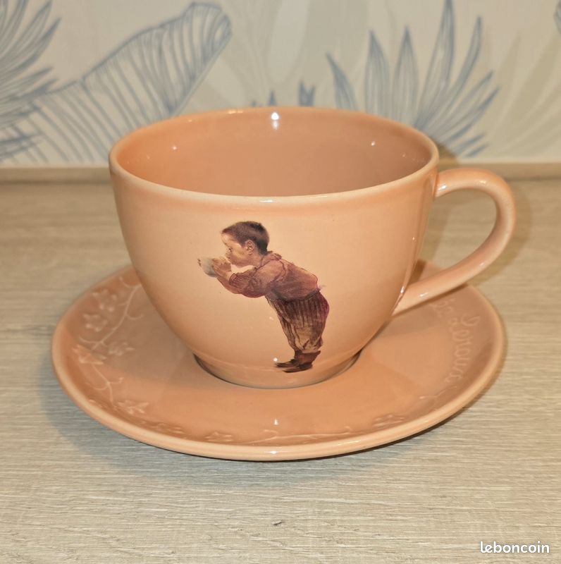 Tasse à Expresso Vintage FC Porto – Années 1990 – Porcelaine Bleue Et Blanche