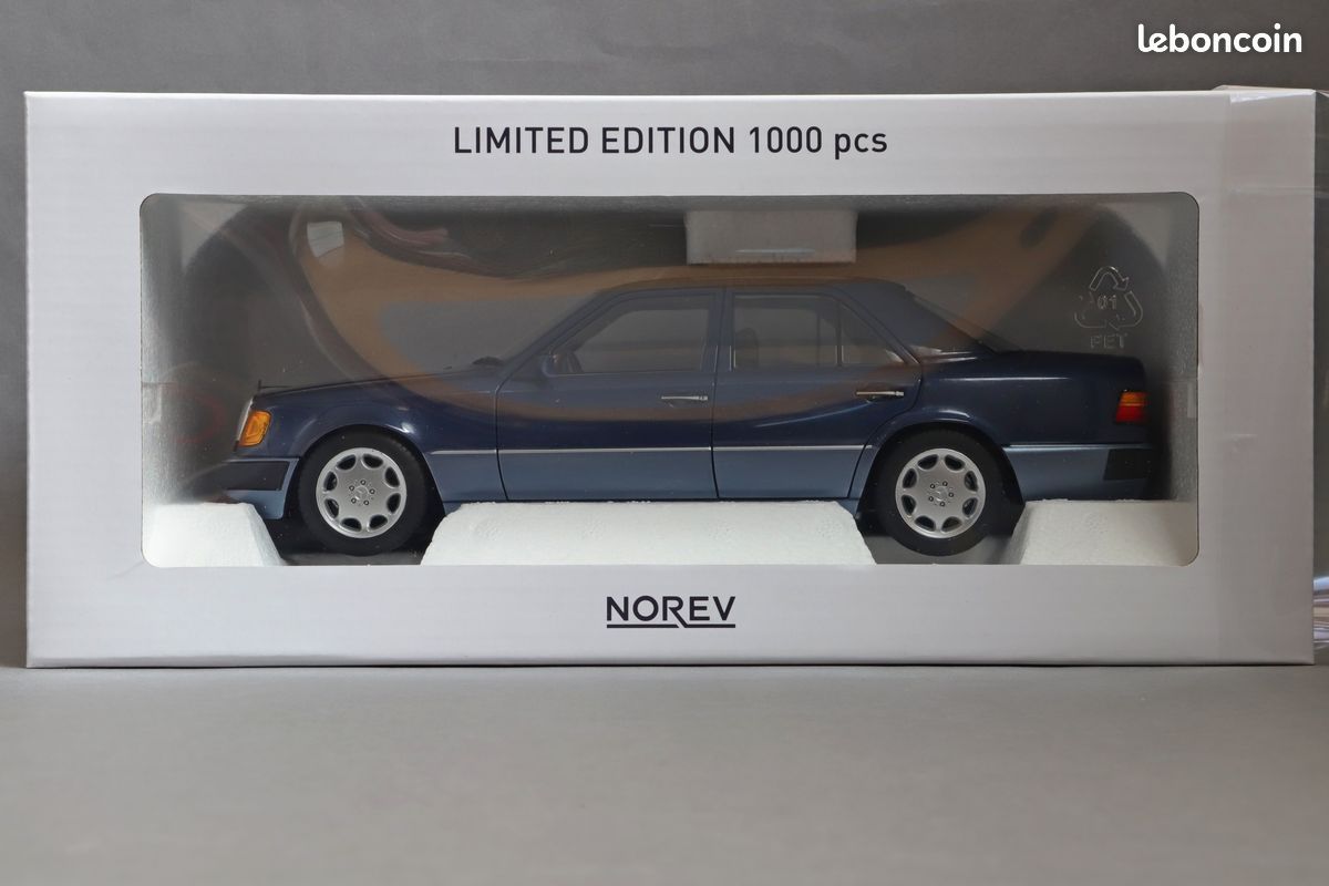 Mercedes-Benz 500 E 1990 Gris métallisé 1/18