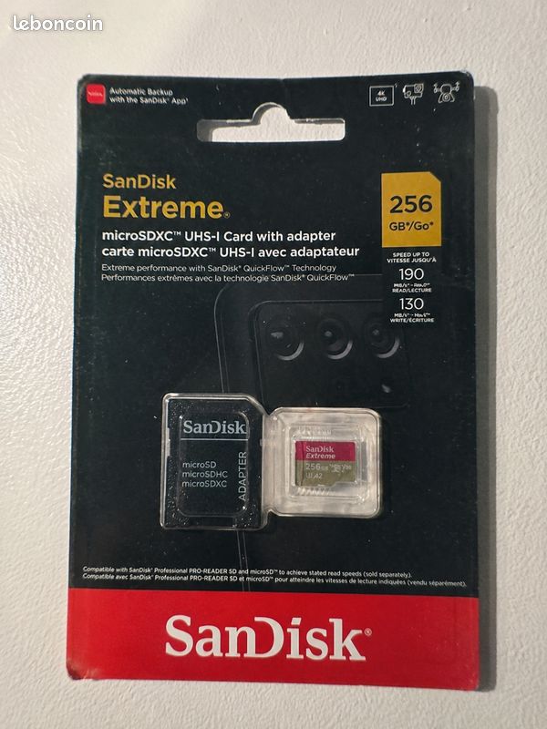 Carte micro SD 256 go (image 1)