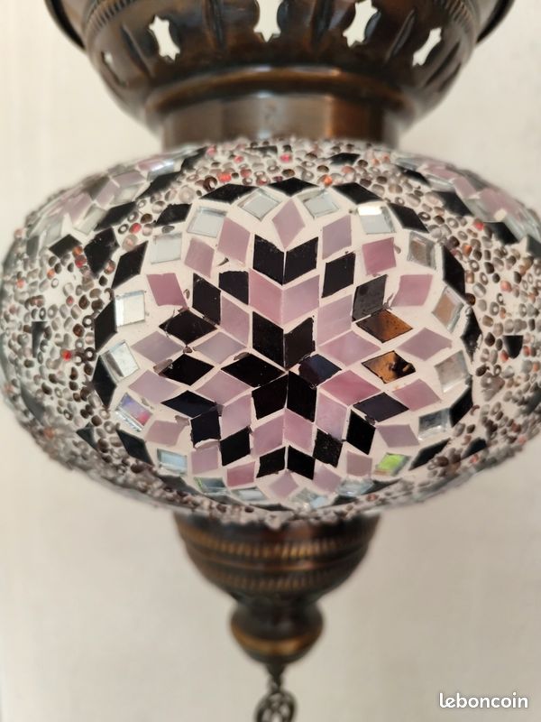 Lampe orientale en mosaïque artisanal (image 3)