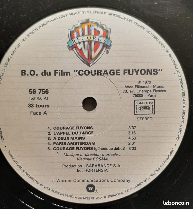 Vinyle film Courage fuyons (image 3)