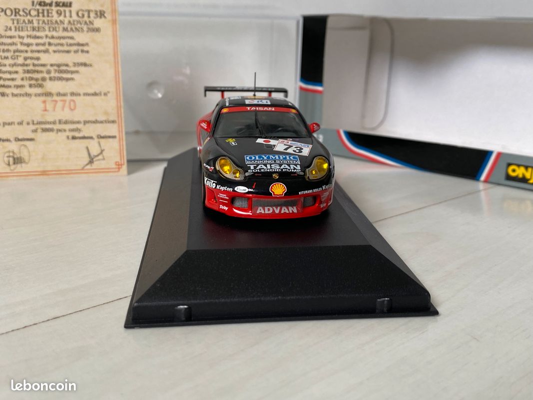 Onyx 1/43 – Porsche 911 GT3 R N°83 Le Mans 2000 – Miniature Collection