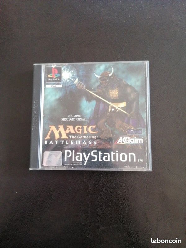 Jeu magic the gathering battle mage sur ps1 notice abîmé Jeux vidéo