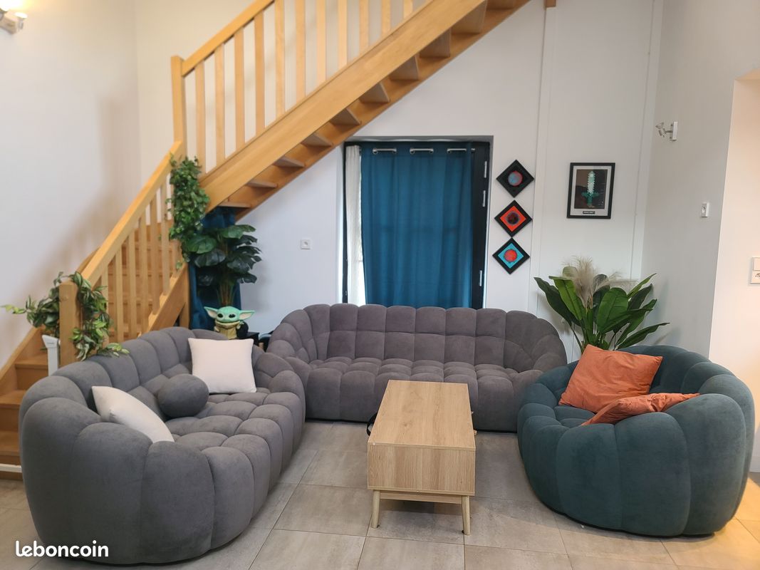 Canapé à bulles moderne 3 places Cloud Couch avec | Ubuy
