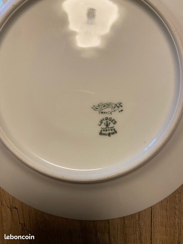 Assiettes à dessert en porcelaine de limoges (image 4)