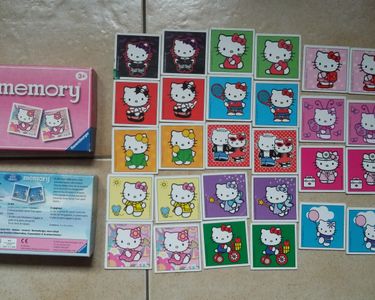 Mini Memory® | 48 cartes illustrées | Hello Kitty | Jeu de