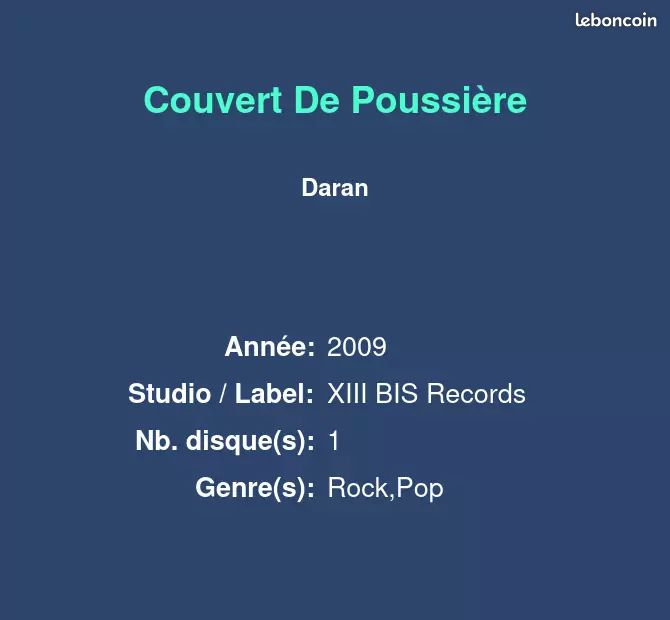 Couvert De Poussière - Daran (image 2)