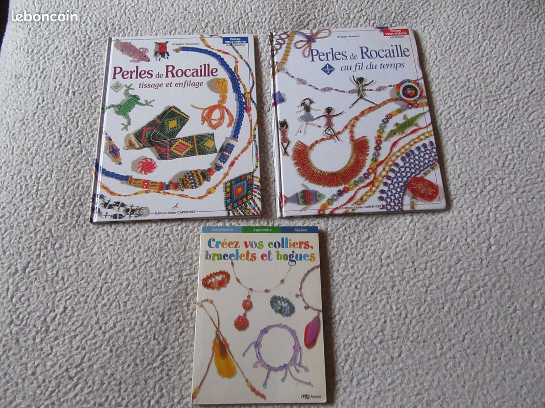 3 livres de travaux manuels avec des perles (image 1)