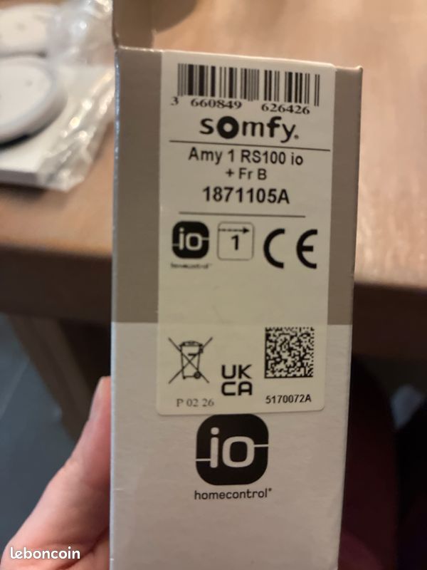 Somfy io interrupteur volet solaire (image 2)