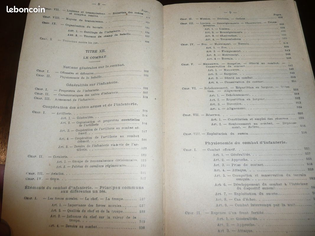 Militaire militaria ministère de la Guerre manuel du gradé d'infanterie 1929 (image 4)