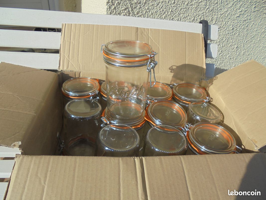 12 Pots En Verre à Bords Droits De 1,5 Oz Avec Couvercle Blanc