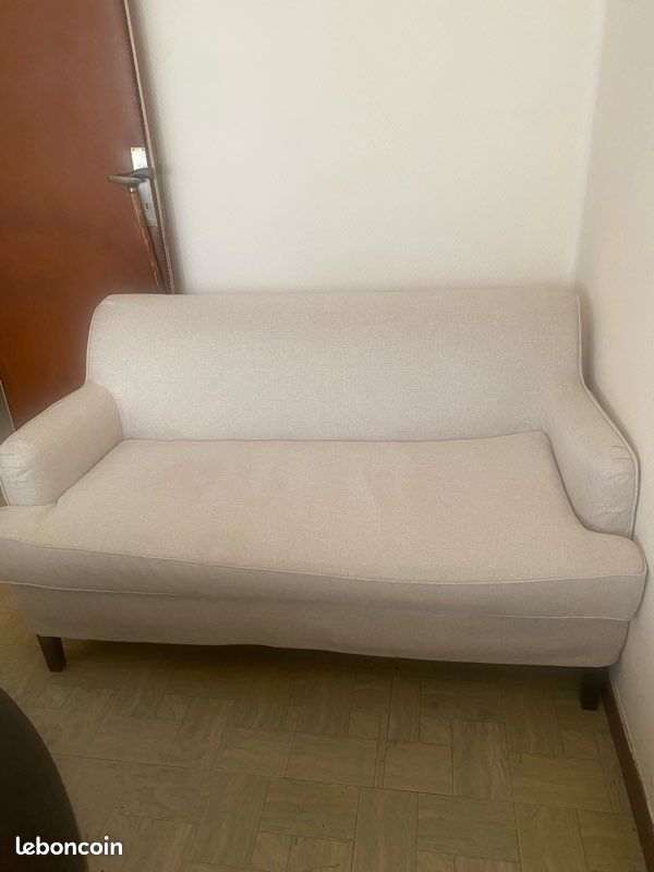 Banquette blanche IKEA deux places neuve (image 1)
