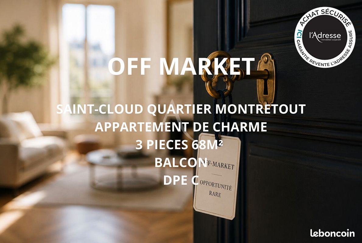 Appartement 3 pièces 68 m² · à Saint-Cloud · 68 m² · 484 000 €