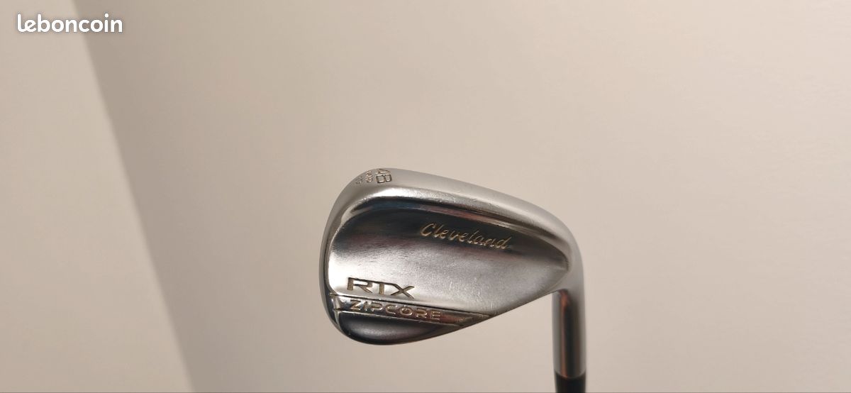 Jeu De Cales Cleveland RTX3/RTX4 - 3 Fers (48°, 52°, 58°), Shaft Rigide, Occasion Avec Housses