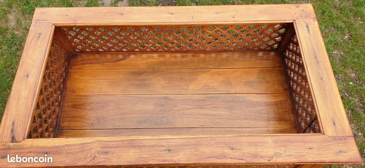 Table basse bois massif inde (image 3)