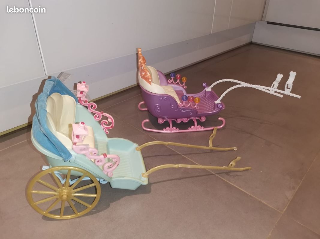 Calèche traineau pour cheval Barbie Mattel (image 3)