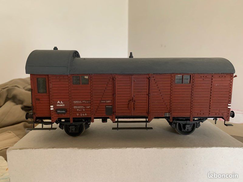 Wagon couvert bois à guérite Pwy2 1/43 AL (image 1)