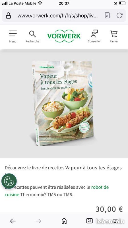 Livre recettes thermomix (image 1)
