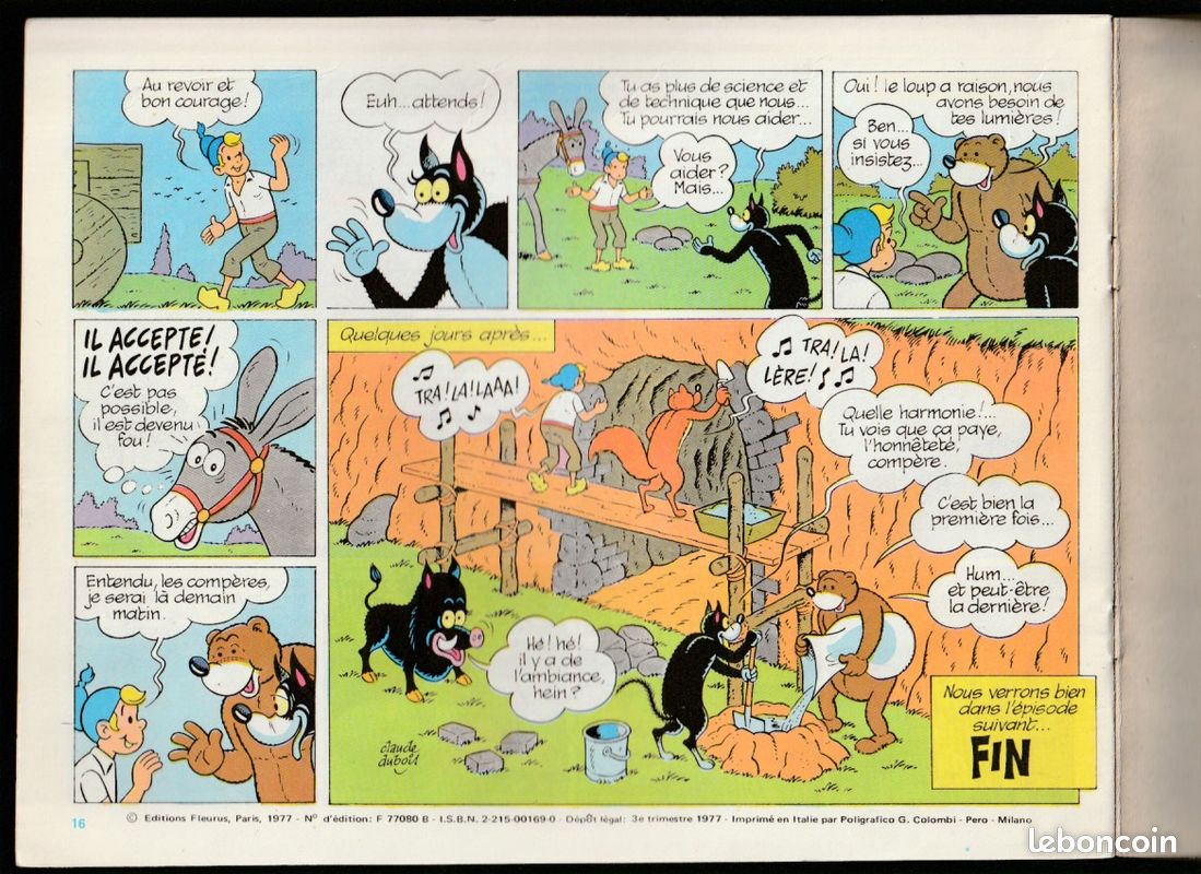 Sylvain et sylvette n° 88 de 1977 / ALBUMS FLEURUS / excellent etat (image 3)