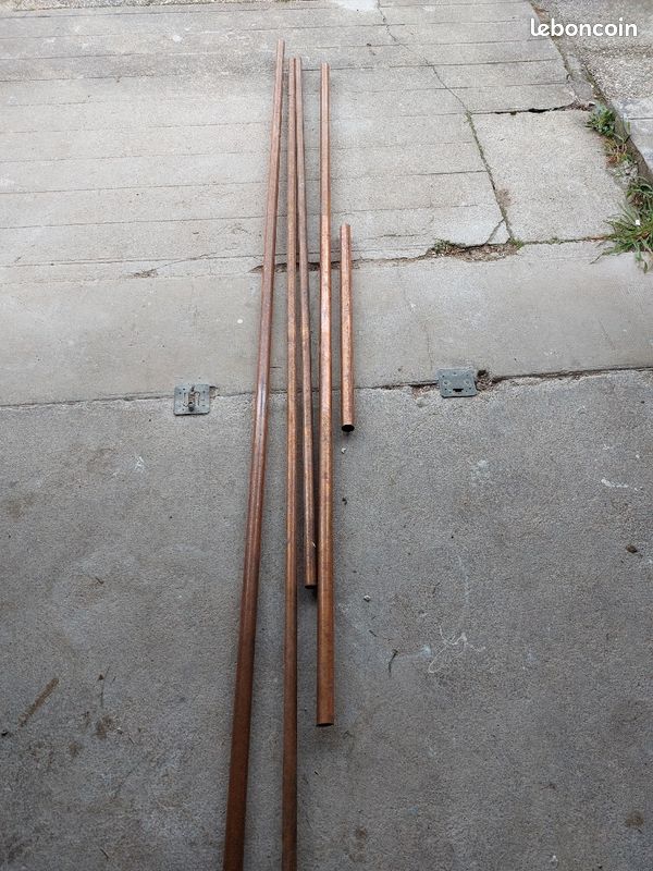 Barres cuivre droite diametre 28 et 22 (image 1)