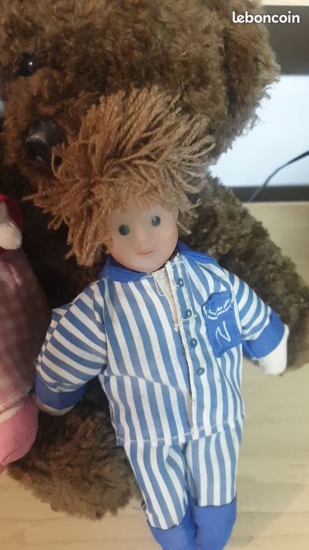 Poupée Nicolas Bonne Nuit Les Petits 38cm - Caprice SNJ Masport 1993 - Rare