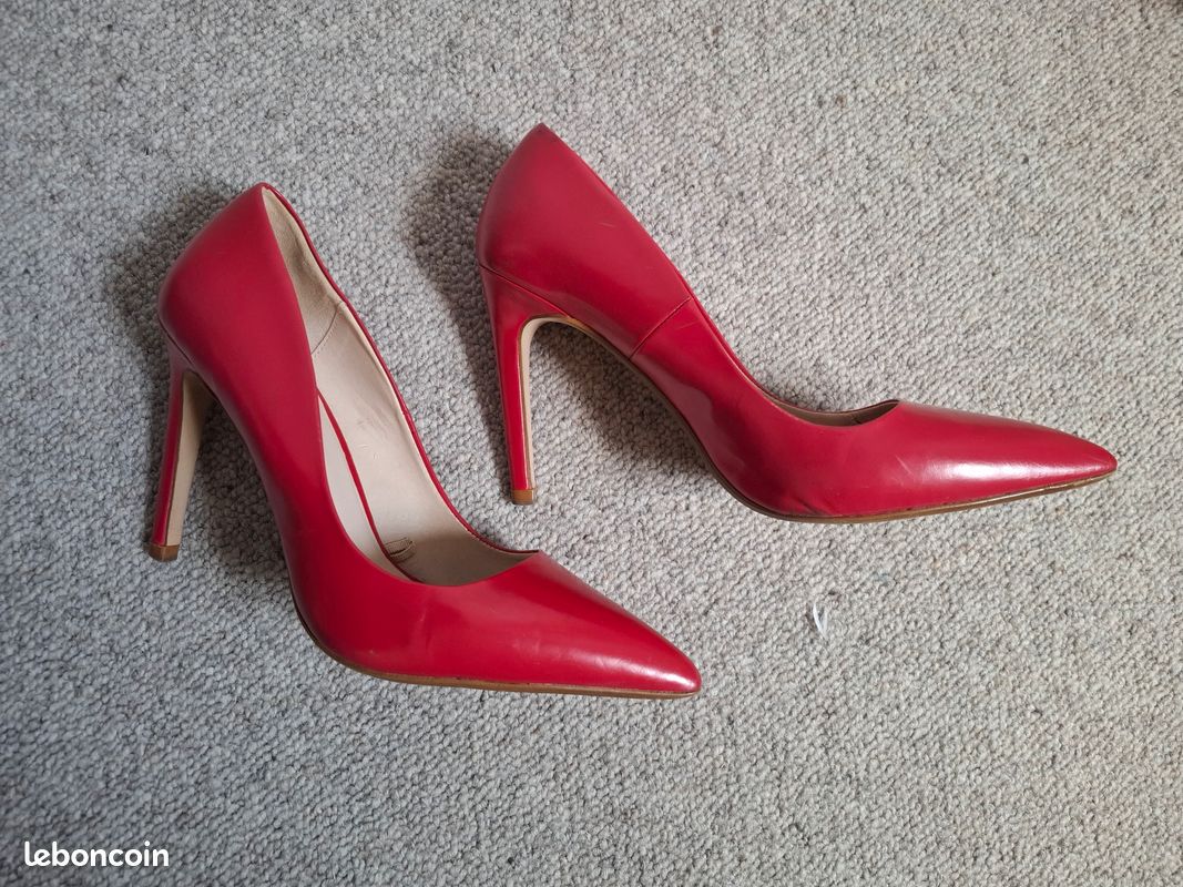 Chaussures à talon Zara rouge 38 femme Chaussures