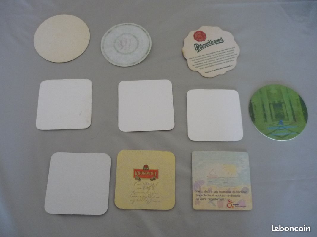 Sous-verres publicitaires bières , hotels (image 7)