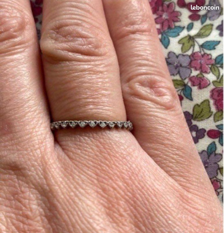 Bague fine argent marque AGATHA (image 1)