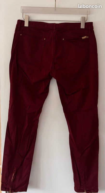 Pantalon bordeaux Zara Woman (image 2)