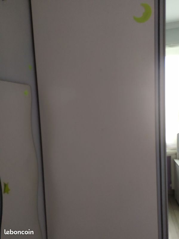 Armoire coulissante Vitré violet (image 3)
