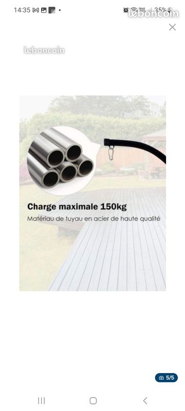 Support fauteuil suspendu (image 5)