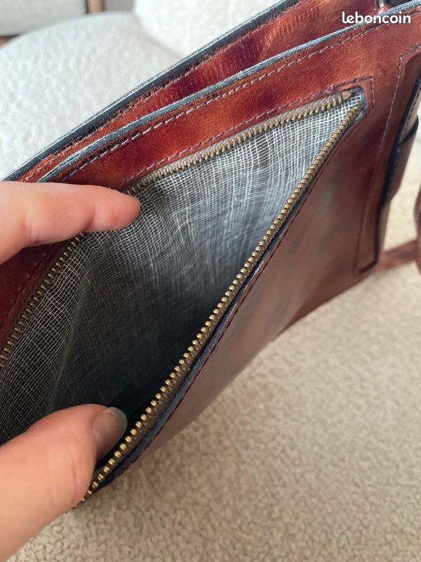 Sac à main cognac (image 4)