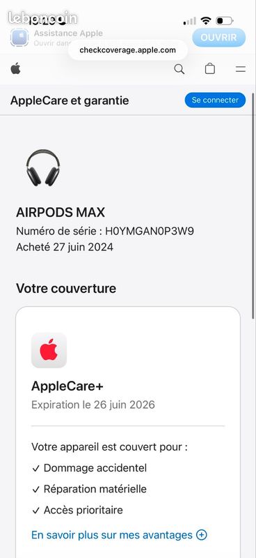 AirPods Max Apple – Excellent état – Sous garantie (image 9)