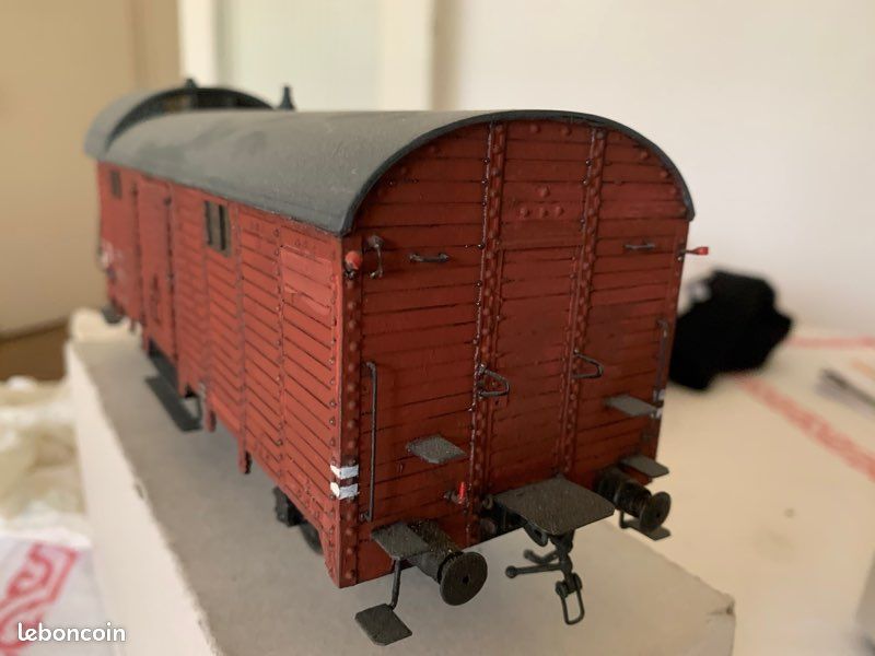 Wagon couvert bois à guérite Pwy2 1/43 AL (image 3)