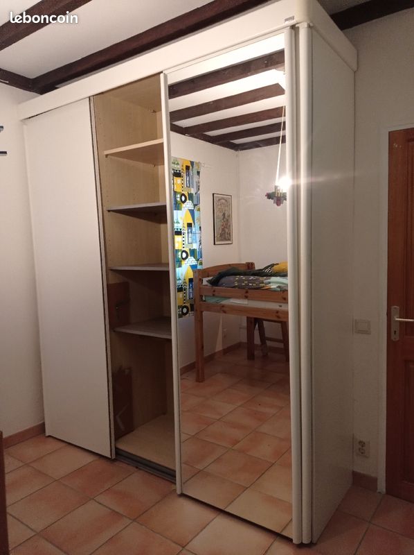Grande penderie / dressing / armoire avec miroir (image 3)