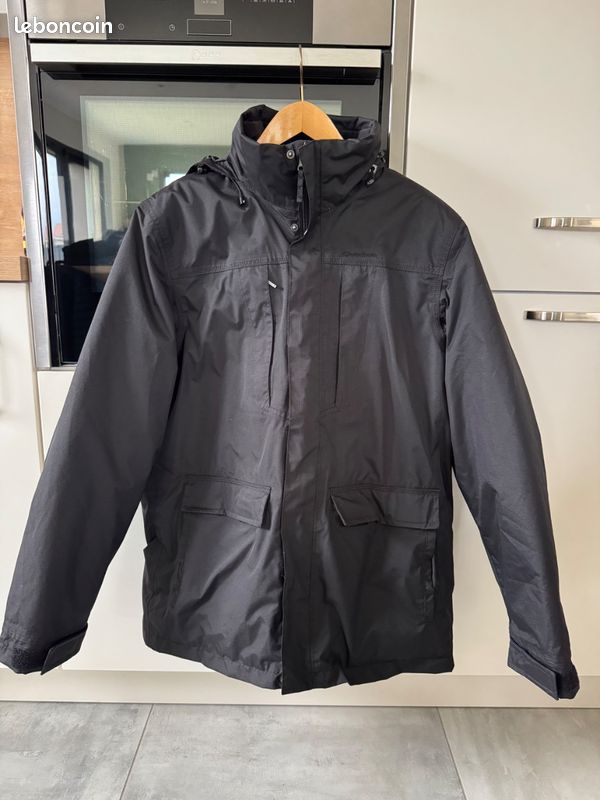 Parka Quechua Homme Grise Taille XL - Occasion Très Bon État - Veste Chaude Hiver