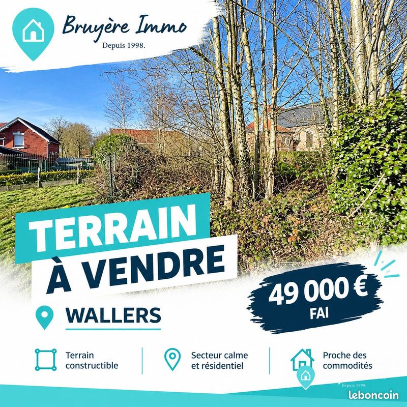 Terrain 527 m² · à Wallers · 527 m² · 49 000 €