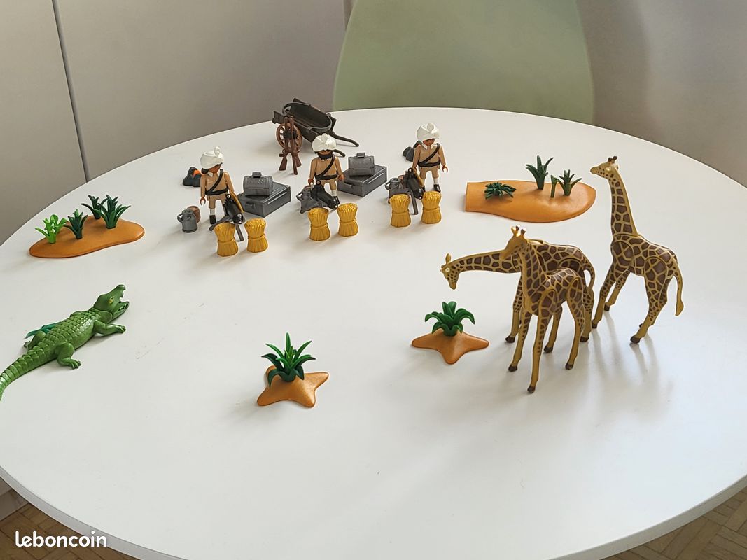 Playmobil soldat des Indes colonial anglais custom armée animaux lot 2 (image 1)
