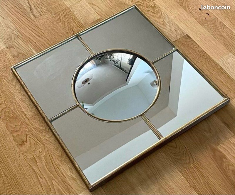 Vente en ligne Miroir convexe, forme Fleur Chehoma Noir et Mordoré