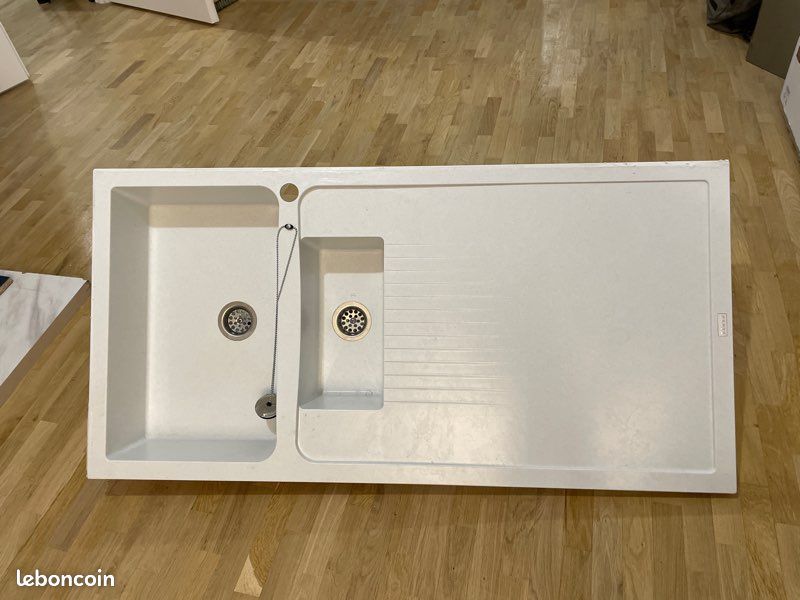 Évier 1 bac et demi à encastrée 80cm CAREA (image 3)