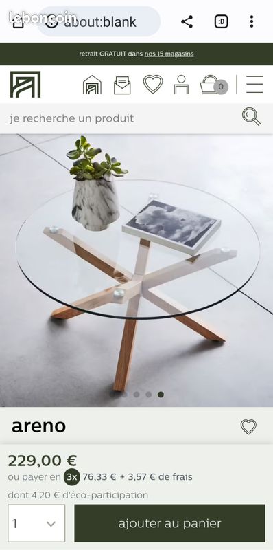 Table basse ARENO (image 4)