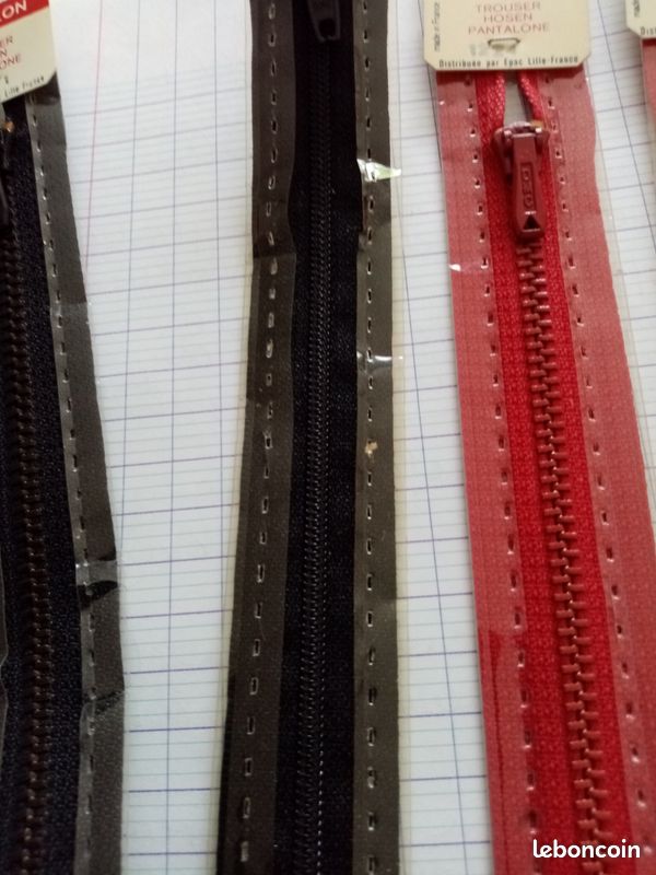 Fermetures éclaires neuves diverses mesures (image 3)