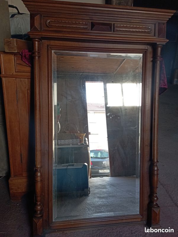 Miroir Trumeau en bois ancien (image 1)