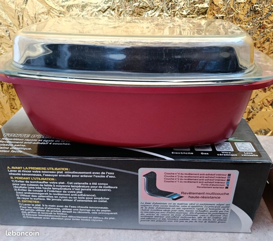Cocotte Pradel Rouge – Petit Format – Allant Au Four – Occasion état Impeccable