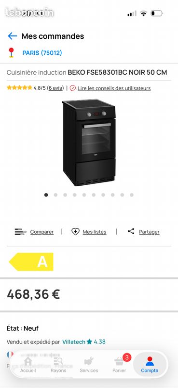 Vente cuisinière induction (image 1)