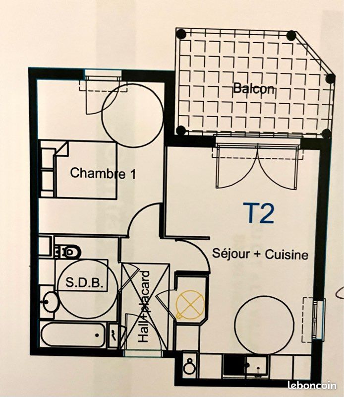 Appartement 2 pièces 43 m² · à Vidauban · 42,6 m² · 620 €/mois