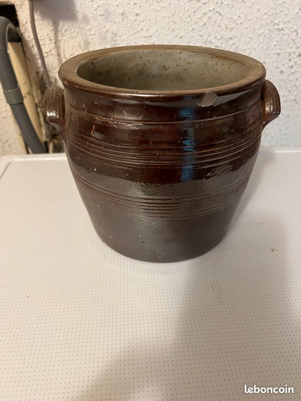 Pots à graisse en grès émaillé (image 1)